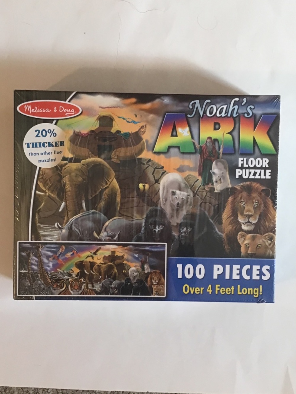 Melissa & Doug Noah’s Ark Floor Puzzle- 100 Pieces Over 4 Feet Long